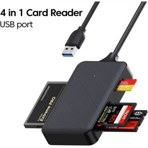 1/2/3pcs Memory Card Reader 4-in-1 Usb 3.0 & Usb-c Adapter, 5gbps Speed, Supports Sd, , Cf, Ms, Mmc, Uhs-i - Compatible With Iphone 15, /air, And More
