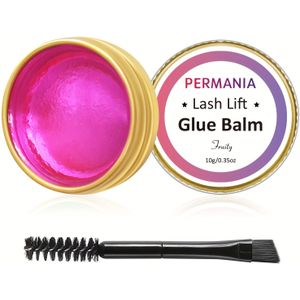 PERMANIA Wimperlijmbalsem 10g - Sterke Houding Wimper- & Wenkbrauw Laminering Kit, Sneldrogend, Waterdicht met Frisse Fruitige