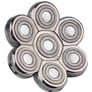 7 Mesjes Vervangende Scheerkoppen voor Elektrisch Scheerapparaat, Vervangingsscheerkop voor Elektrische Scheermes, Hoofd- en Gezichts-Scheerkop voor Elektrisch Scheersysteem, Cadeau voor Vaderdag