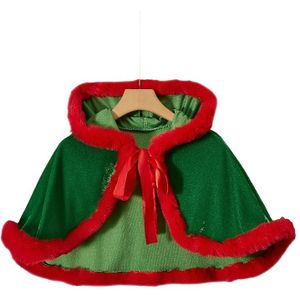 2025 Herfst Winter Kerstkostuum Gouden Fluweel Sjaal Dames Cape Mantel Kerstoutfit Ouder-Outfit Feest Party Dans Decoratieve Sjaal Feestdecoratie Podium Kerstjurk Sjaal