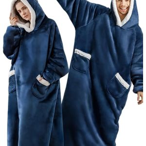 Gezellige Heren Flanellen Badjas met Capuchon en Zakken - Warm, Ademend & Huidvriendelijk, Rood & Zwart, Perfect voor Herfst/Winter