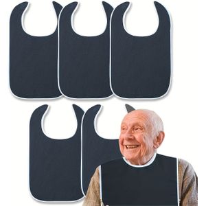 Druppelvrije - of Vijfdelige Set Multifunctionele voor Eten, Nekwarmer en Verzorgingslabber voor Volwassenen met Hemiplegie