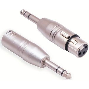 1/4 TRS Stereo 6.35 Draaikaartologie Moeder Drievoudige Bas Uitgang Versterker XLR Vrouwelijke Audio Interface Adapter