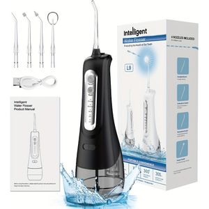 Smart Life, geüpgraded tandreiniger, draagbare oplaadbare mondspoeler, 4 snelheden reinigingsmodus, sterke batterijduur, ideaal voor thuis en onderweg
