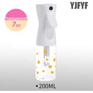 1st Schattige Gele Hart & Madeliefjes Reisformaat Fijne Mist Sprayfles - BPS-Vrij, Geurvrij, Herbruikbaar voor Haarstyling, Planten, Gezichtsverzorging & Schoonmaken