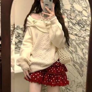 Off-shoulder trui met strikdetail | Sexy kleur, strapless design voor de lente/herfst collectie 2025