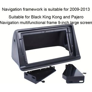 2-Din 9 Inch Autoradio Paneel, Geschikt voor Mitsubishi V31 Sneeuwluipaard Koning Box Stereo Frame Bord Adapter Navigatiepaneel