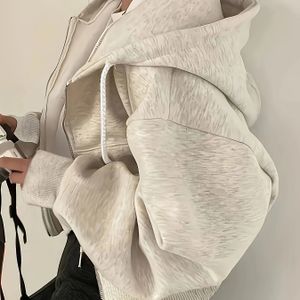 Dames Casual Kleur Zip-Up Hoodie met Lange Mouwen en Zakken - Lichtgewicht Stretchjack voor Casual Kleding, Hooded Sweatshirt