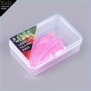Set van 5 paar BLACKWINGS Lash Lift Pads, Siliconen Wimperpermanentkrullers, Herbruikbare Professionele Zelfklevende Wimperliftschilden, Geurloze Wimperliftmallen Make-up Schoonheidstools