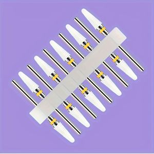 10 stuks Keramische Nagelboorbits Set voor Elektrische Manicure en Pedicure, Vlam- en Kornvormige Fijnfreesmessen, Snel Verwijderen en Hoge Precisie Nagel Pools Accessoires, Geurloos
