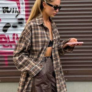Vrouwen Elegante Oversized Overhemd met Verlaagde Schouders - Klassieke Kraag Lange Mouw Blouse, Machinewasbaar Top voor Alle Seizoenen en Casual & Formele Gelegenheid, Niet-Doorschijnende Stof