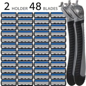 Handmatig Scheermes, 6-Laags Roestvrijstalen Mes, Unisex Scheerset, Scheerset, Scheerset met Scheermes