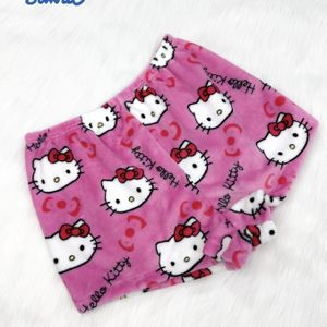 Sanrio HELLO KITTY Flanellen Tienershorts, Meisjes Pyjama Broek