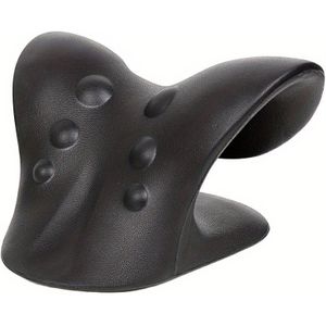 1pc EVA Nek- en Schouder Ontspanner, C-Vormige Cervicale Tractie Apparaat, Nek Ontspanning en Cervicale Wervelkolom Uitlijning, Chiropractische Nek Massager, Kerstcadeau