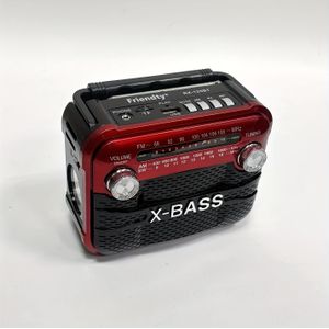 RX-125BT Draagbare FM-radio, 3W Uitgang voor FM/AM/SW1-6/USB/TF/BT Afspelen, 800mAh, 2-4H Afspeltijd Multi-Band Home Zaklamp Radio Binnen- en Buiten Gebruik FD24729144