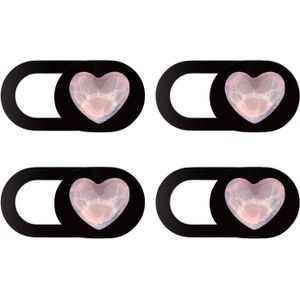 4-delige Webcam Cover, Voorzijde Camera Cover, Bescherm Privacy en Veiligheid, Laptop Camera Cover Schuif