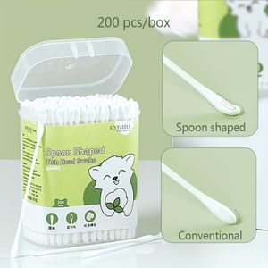 Oorschep + Ronde Kinderen Biologische Wattenstaafjes 200/400 Stuks