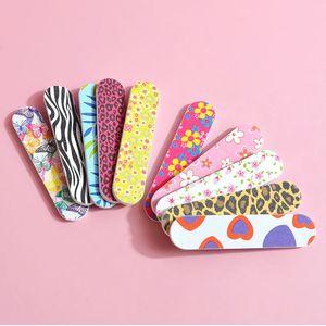 -delige set dubbelzijdig bedrukte nagelvijlen, Emery Boards voor vingernagels en teennagels, professionele manicure- en pedicure-instrumenten, geurloos, diverse patronen
