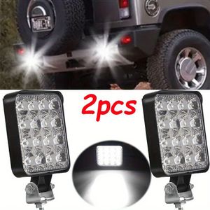 2 stuks 12V-24V LED Vierkante | Off-Road Extra Licht, Eenvoudig te Installeren, Geschikt voor Vrachtwagen, Tractor, Boot, Geen Batterij, LED Lichtbron, Auto Decoratie Accessoires