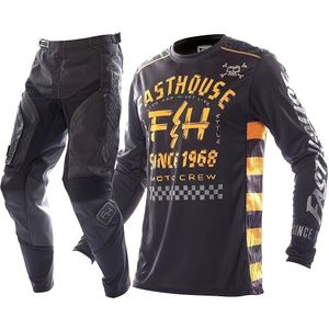Motocross Off-road Team Set, MX ATV Sportshirt en Broek Combinatie, Racepak, Offroad Zakken Sportset, Dirt Bike Raceruitrusting