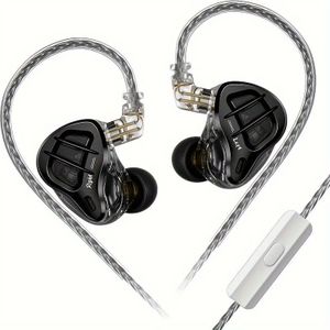 KZ ZAR Driver In-ear Monitor 1DD+7BA Oortelefoon HiFi 2Pin Bekabelde Hoofdtelefoon Muziek DJ Headset Sport Game Oordopje Eid Mubarak