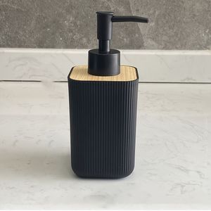 360ml Badkamer Handzeep Vloeiborstel Plastic Gestreepte Zeep Vloeiborstel Dispenser Badkamer Decoratie