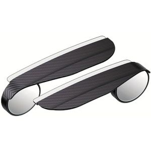 2 Stuks Auto Dodehoekspiegel, Achteruitkijkspiegel Regenwenkbrauw Multifunctioneel 2-in-1, Regenbekleding Voor Regenachtige Dagen, Groter Zicht, Veilig Rijden