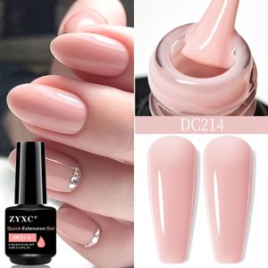 10ml Jelly Nude Roze Gel Nagellak, Transparante Doorschijnende Kleuren Soak Off Light Gel Polish Kit voor Salon en Thuis DIY Nail Art