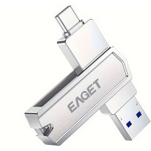 EAGET USB Flash TB Multifunctionele USB 3.2 High Speed ​​ Pen Drive 32 GB/64 GB/128 GB/256 GB/512 GB USB-A of Typc-C Flash Drive Schijf Telefoonaccessoires