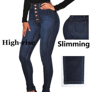 Dames Curvy Hoge Taille Skinny Jeans - Rekbaar, Zwart, Bootcut Ontwerp met Knopen, voor Alle Seizoenen, Casual Draag Jeans | Bootcut Jeans | Stijlvolle Jeans