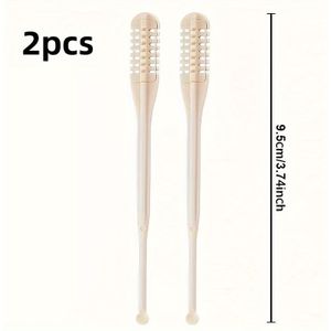 Haarverwijderingsgereedschap, 2-delige neushaartrimmer-set, eenvoudig schoon te maken, geen batterijen nodig.