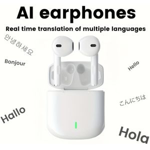 AI Real-Time Vertaling Koptelefoon met 20+ , Draadloos & USB-C Opladen, Noise Cancelling, 5 Jaar Batterijduur, Compatibel met Alle Smartphones, voor Reizen, Gaming