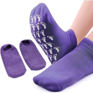 Één Paar Gel Schoonheidsvoetmasker Sokken voor Gebarsten Voeten, Hydraterend en Voedende met Essentiële Oliën, Anti-Slip Scheurpreventie, Unisex Geschikt voor Alle Seizoenen