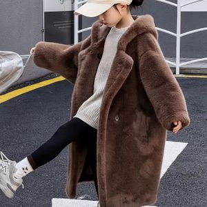 Meisjes Nepbontjas / Nepnertjesjas / Herfst Winter Kinderen Dikke Nepbontjas / Dikke Nepbont Top