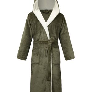 Nieuwe Heren Hooded Badjas Nachthemd Warm Comfortabel Losse Herfst/Winter Stijl Het is geschikt voor gebruik in de meeste plaatsen