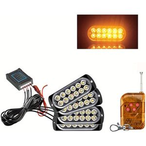4*12 LED Bar Licht 12V Auto Rooster Lampen Auto voor Offroad SUV 4WD Auto Boot Vrachtwagen ATV auto Licht, Zonder Batterij