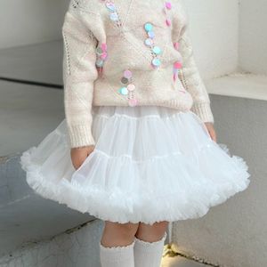 Witte Barok Mode Meisjes Korte Petticoat, Veelzijdige Prinsessen Slip