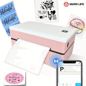 Marklife D200 Thermische Verzendetikettenprinter, een Draadloze Printer voor 4X6 Verzendetiketten, Ideaal voor Kleine Bedrijven en Kantoren, Werkt met en Windows.