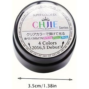 1pc Franse Nagelpotje Gel, Glanzende Afwerking, Kleur, Rond Vorm, Alcoholvrij - Witte Nagelkunst Gel