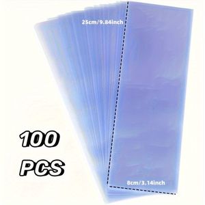 100st Doorzichtige Plastic Afstandsbedieningshoezen voor Airconditioners & Smart TVs - Stofdicht, Waterdichte Beschermhoezen