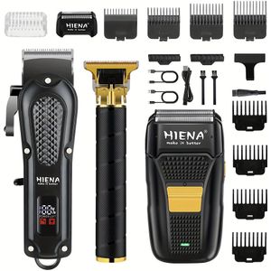 1/3 Set Professionele Elektrische Trimmer Set, Draadloze USB Oplading Persoonlijke Verzorgingskit, Baardtrimmer, Geschikt voor Mannen, Cadeau voor Vaderdag, Kerstmis, Thanksgiving