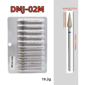 10st Diamant voor Manicure Elektrische Nagelboor Bits Accessoire Pedicure Machine Nagelvijl Gel Verwijderaar Gereedschap