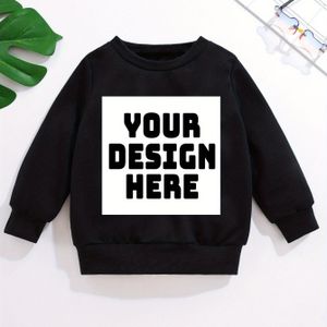 Gepersonaliseerde Foto/Tekst/Logo Hoodie-achtige Trui - Losse Pasvorm Lange Mouwen Crewneck Pullover, Lente Zomer Herfst Casual Kleding, Naam/Nummer/Foto , Wasmachinebestendig