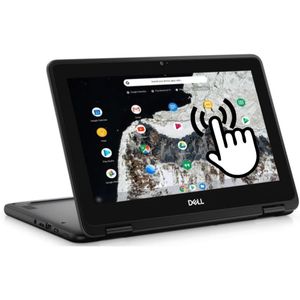 Dell 11 3100 2-in-1, 11,6" HD Touchscreen, Intel Celeron N4020, 4GB RAM, 32GB SSD, Japans Toetsenbord, Chrome OS (Gereviseerd)