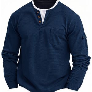 nieuwe lente- en herfst casual mode sport top met een eenvoudig tweedelig ontwerp, met knopen en zakken.