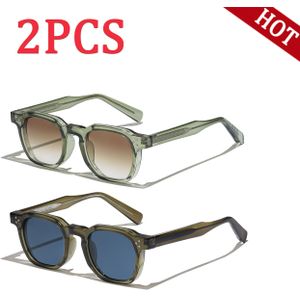 2024 Nieuwe Vintage CP Vierkante Frame Retro Kleurrijke Zomerstijl Bril voor Mannen en Vrouwen Rijden