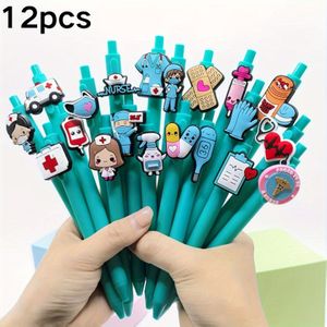 6 stuks/12 stuks 6/12 stuks Medische Pen Ronde Ballpoint Pen | Medische Gezondheidszorg Pen voor Verpleegster Arts, Verpleegstersdag Cadeau