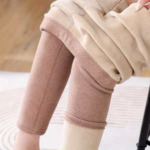 1-Pack 290-370g Dik Gevoerde Thermobroek voor Meisjes, Hoge Taille Buikcontrole & Billift Ondergoed/Bovenkleding, voor Tieners