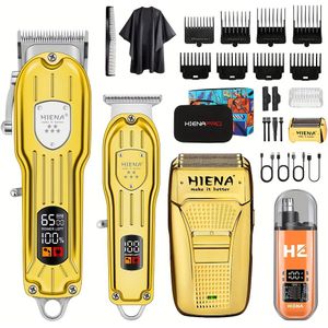 Professionele Haartrimmer Set, Oplaadbare Draadloze Kapperskit en Haarknipset, Elektrische Foliescheerapparaten en Baardtrimmers, Oor-, Neushaartrimmer Set & Gezichtsverzorgingsgereedschap
