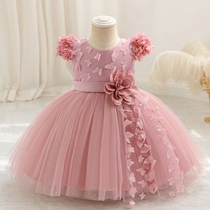 Formele kinderjurken, meisjes pof tule rokken, prinsessenjurken met 3D vlinderbloemen, stijlvolle optredensets, feestelijke jurken, partykleding en doopjurken.
